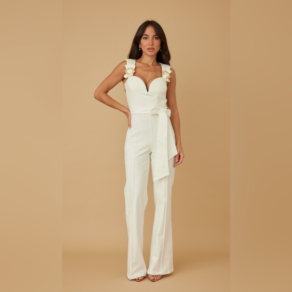 Intertwined ring detail with strap jumpsuit top seller luxury women’s